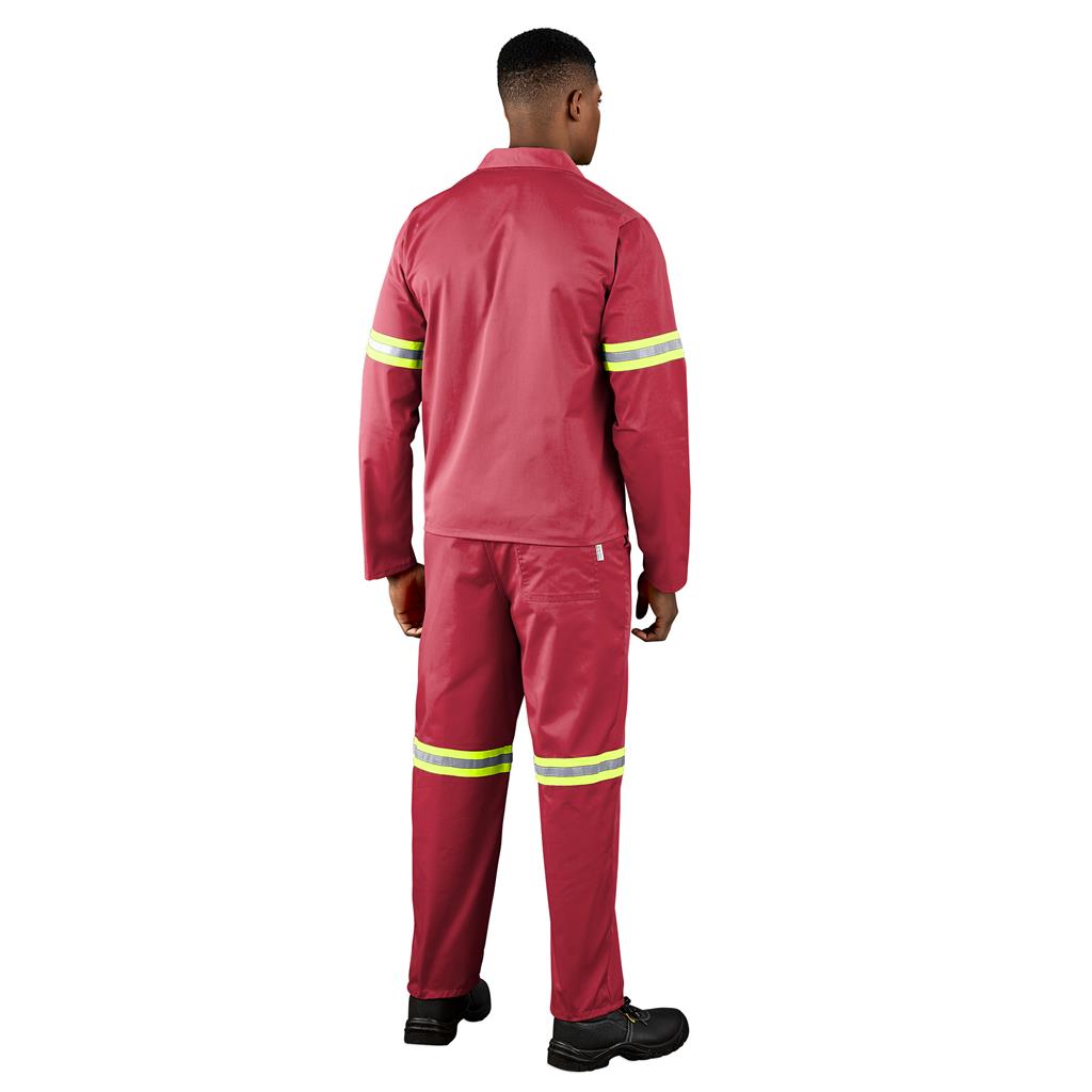 Trade Polycotton Conti Suit - Reflective Arms &Amp; Legs - Yellow Tape - Image 6