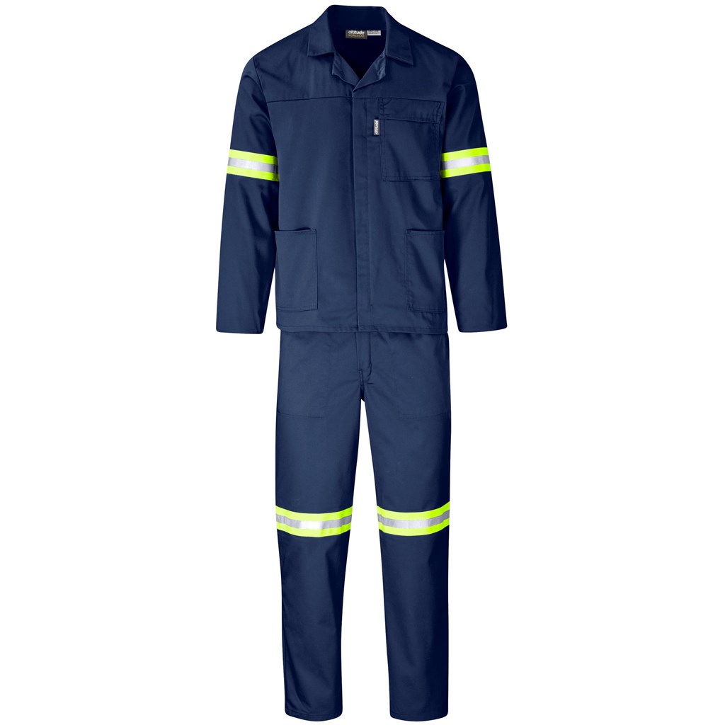 Trade Polycotton Conti Suit - Reflective Arms &Amp; Legs - Yellow Tape - Image 39