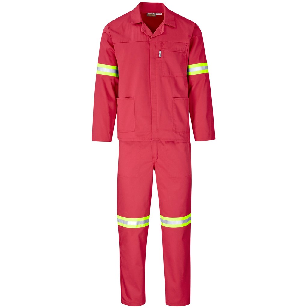 Trade Polycotton Conti Suit - Reflective Arms &Amp; Legs - Yellow Tape - Image 41