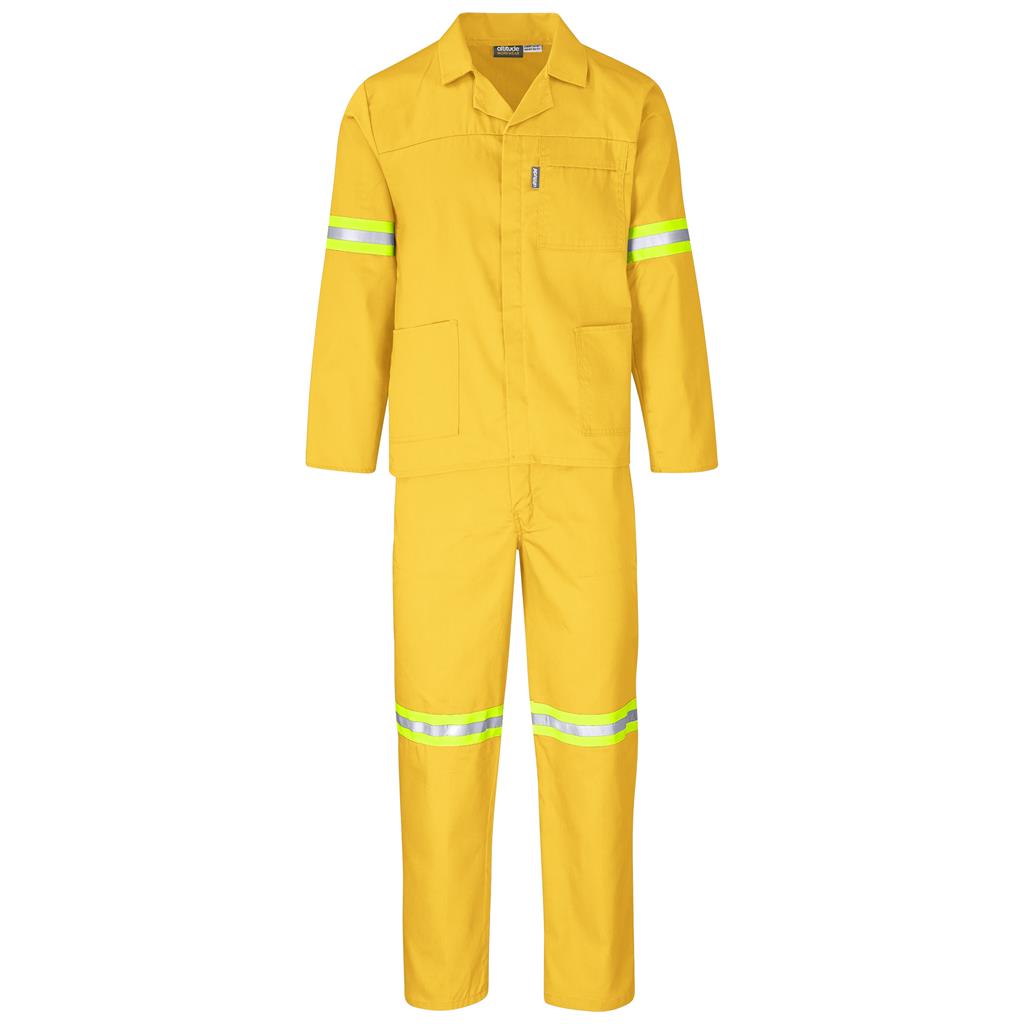 Trade Polycotton Conti Suit - Reflective Arms &Amp; Legs - Yellow Tape - Image 44