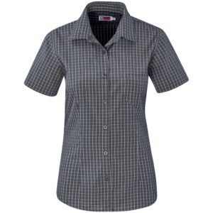 Ladies Short Sleeve Aston Shirt - Grey