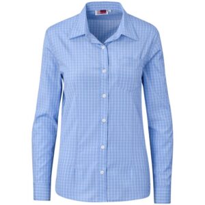 Ladies Long Sleeve Aston Shirt - Light Blue