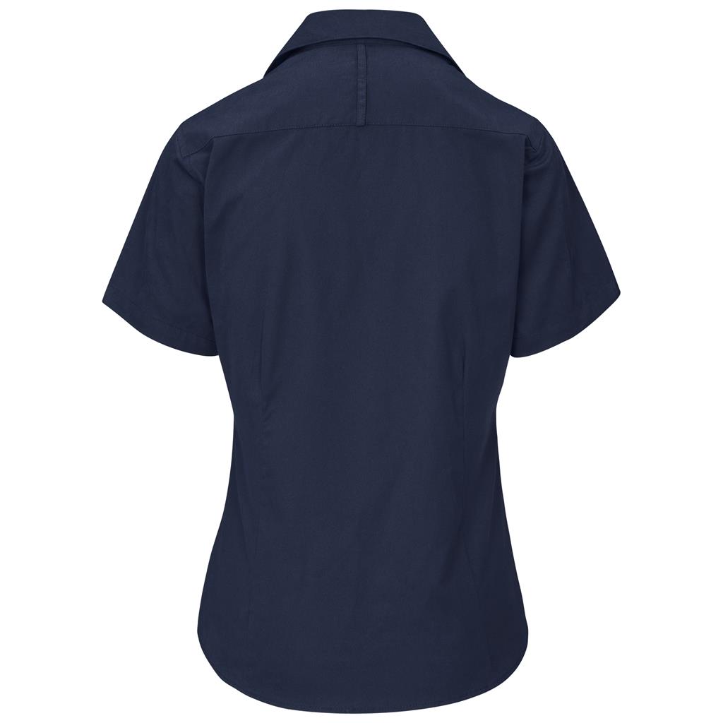 Ladies Short Sleeve Brushed Cotton Twill Moderna Shirt - Image 8
