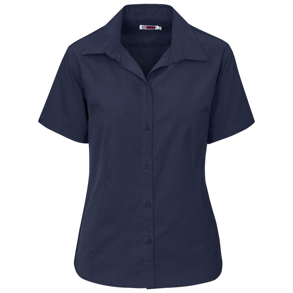 Ladies Short Sleeve Brushed Cotton Twill Moderna Shirt - Image 12