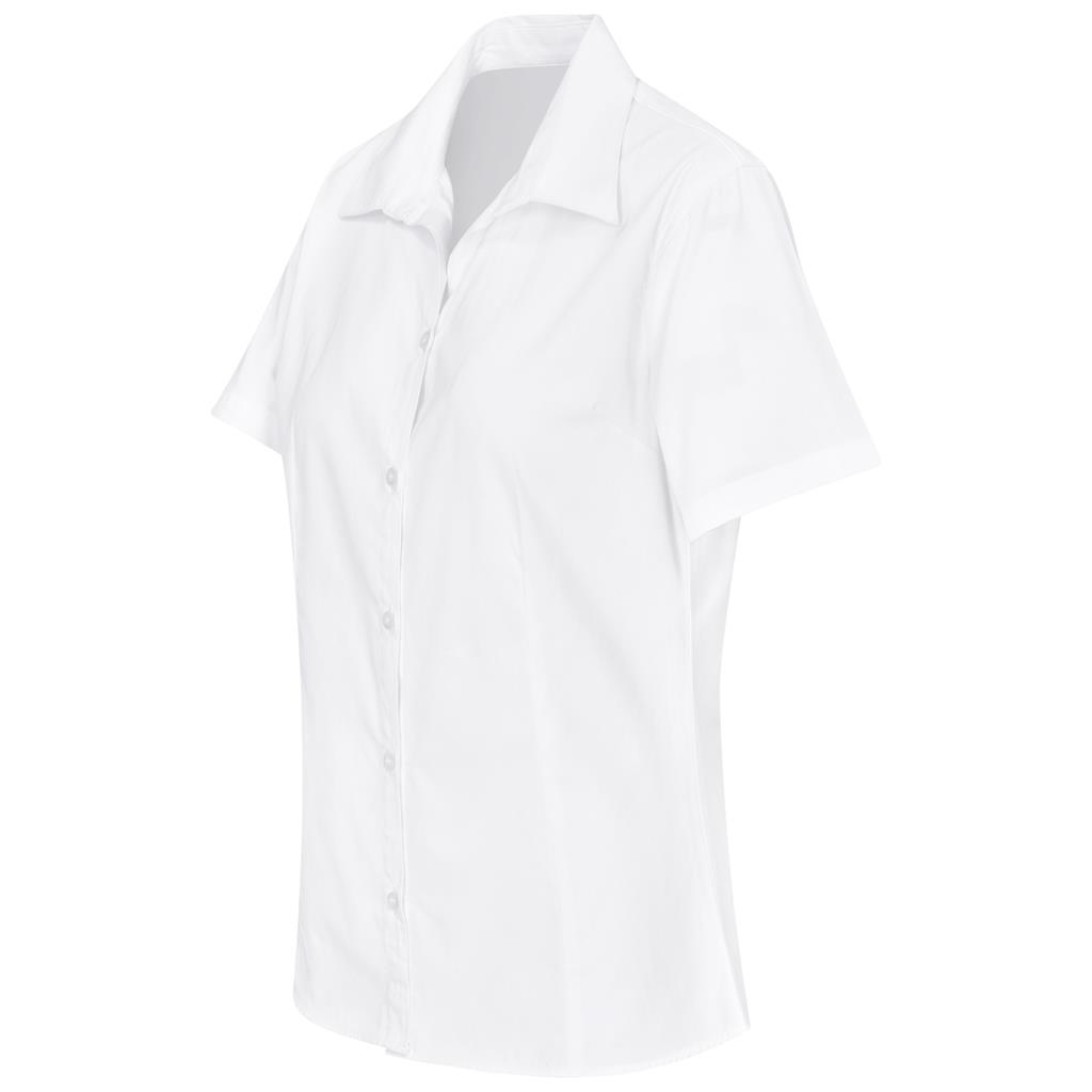 Ladies Short Sleeve Brushed Cotton Twill Moderna Shirt - Image 10