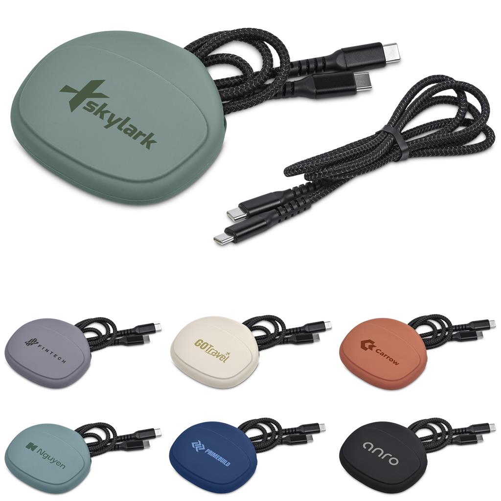 Altitude Jeffin Fast Charge Type-C To Type-C Charging Cable In Pouch - Image 2