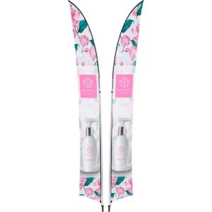 Legend 4M Sublimated Arcfin Double-Sided Flying Banner - 1 complete unit