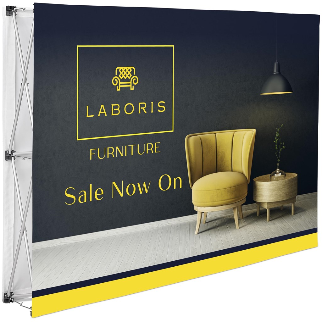 Legend Double-Sided Straight Banner Wall 1.52M X 2.25M