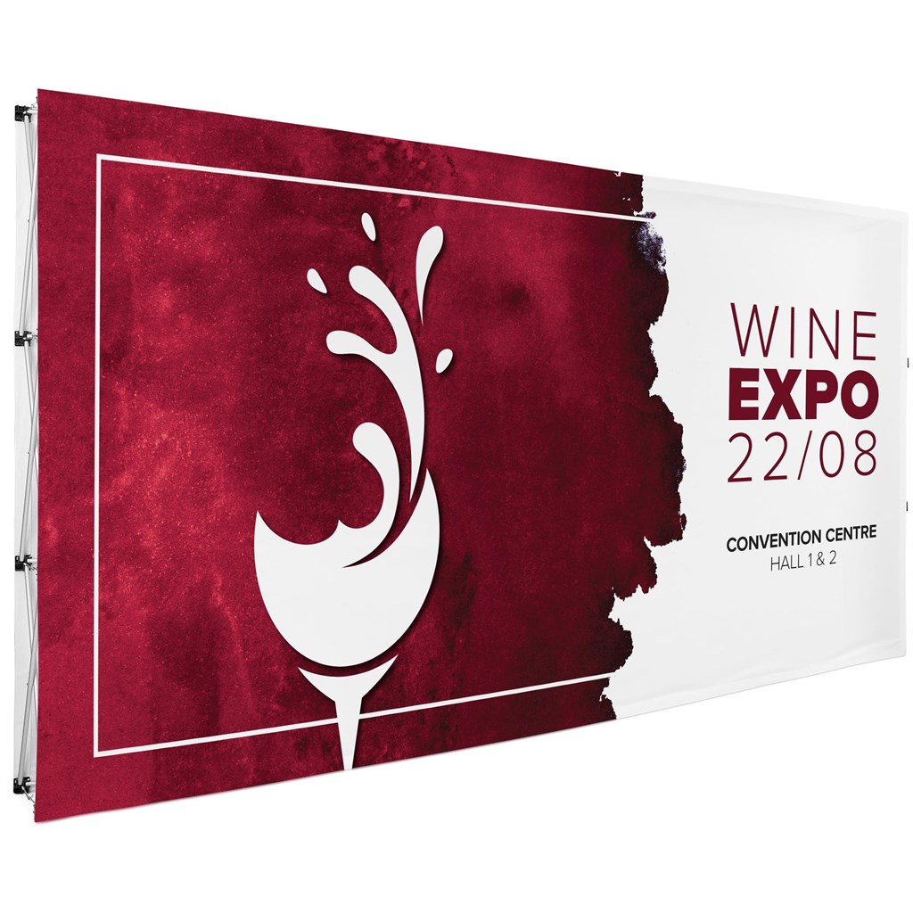 Legend Double-Sided Straight Banner Wall 4.45M X 2.25M