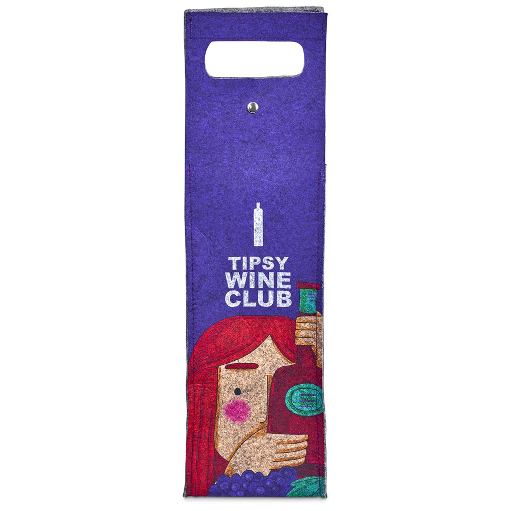 Pre-Production Sample Hoppla Velto Rpet Felt Single Wine Carrier - Image 7