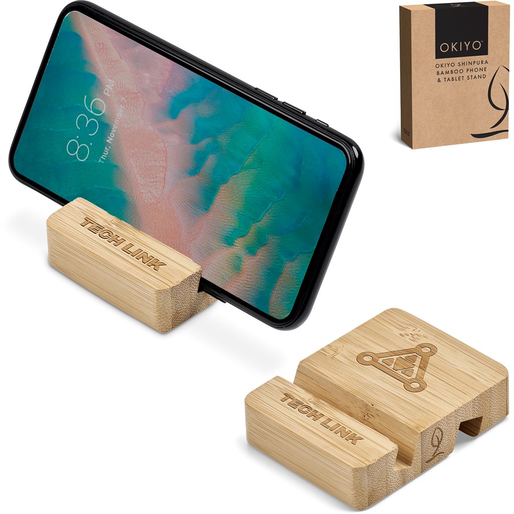 Okiyo Shinpura Bamboo Phone &Amp; Tablet Stand - Image 12