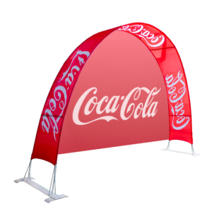 Sunrise Arch Banner | Ultrasheen Display Stand | InkspireVisuals