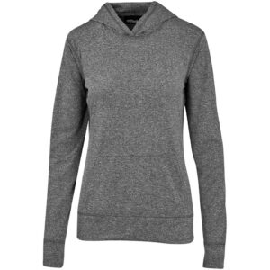 Ladies Fitness Lightweight Hooded Sweater - Black