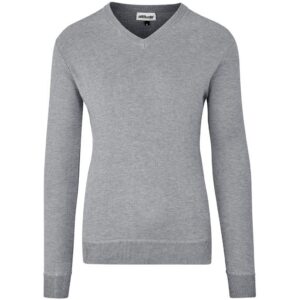 Mens Long Sleeve Peru V-Neck Jersey - Grey