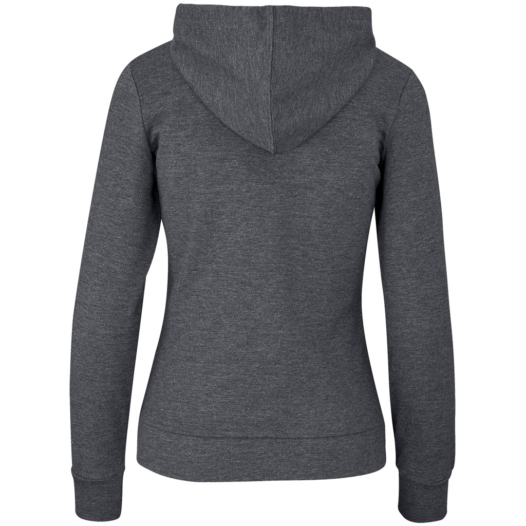 Ladies Bravo Hooded Sweater - Charcoal - Image 3