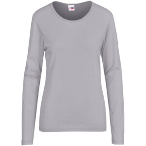 Ladies Long Sleeve Portland T-Shirt - Grey