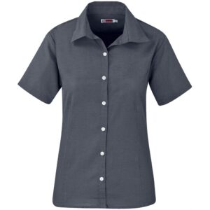 Ladies Short Sleeve Aspen Shirt - Grey