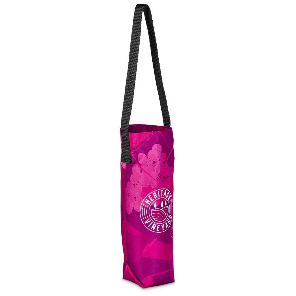 Pre-Production Sample Hoppla Cellaro Polyester Wine Bottle Gift Bag - Image 2