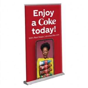 1.2m x 2m pull up banner with stand