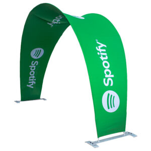 Flare Arch Display | Double Sided Stretch Fabric | InkspireVisuals