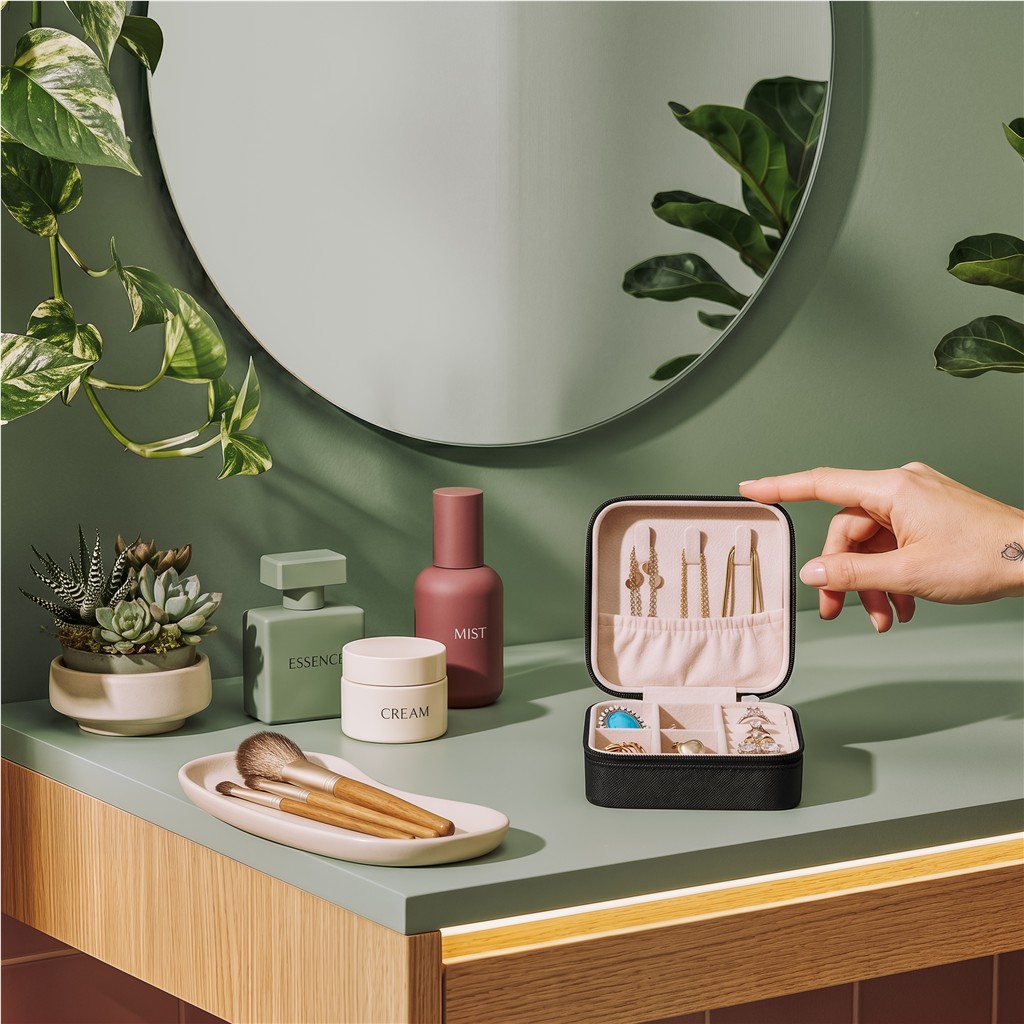 Eva &Amp; Elm Crystal Travel Jewellery Box - Image 4