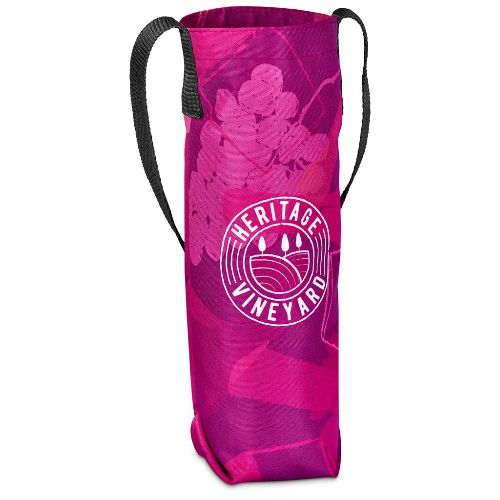 Pre-Production Sample Hoppla Cellaro Polyester Wine Bottle Gift Bag - Image 6