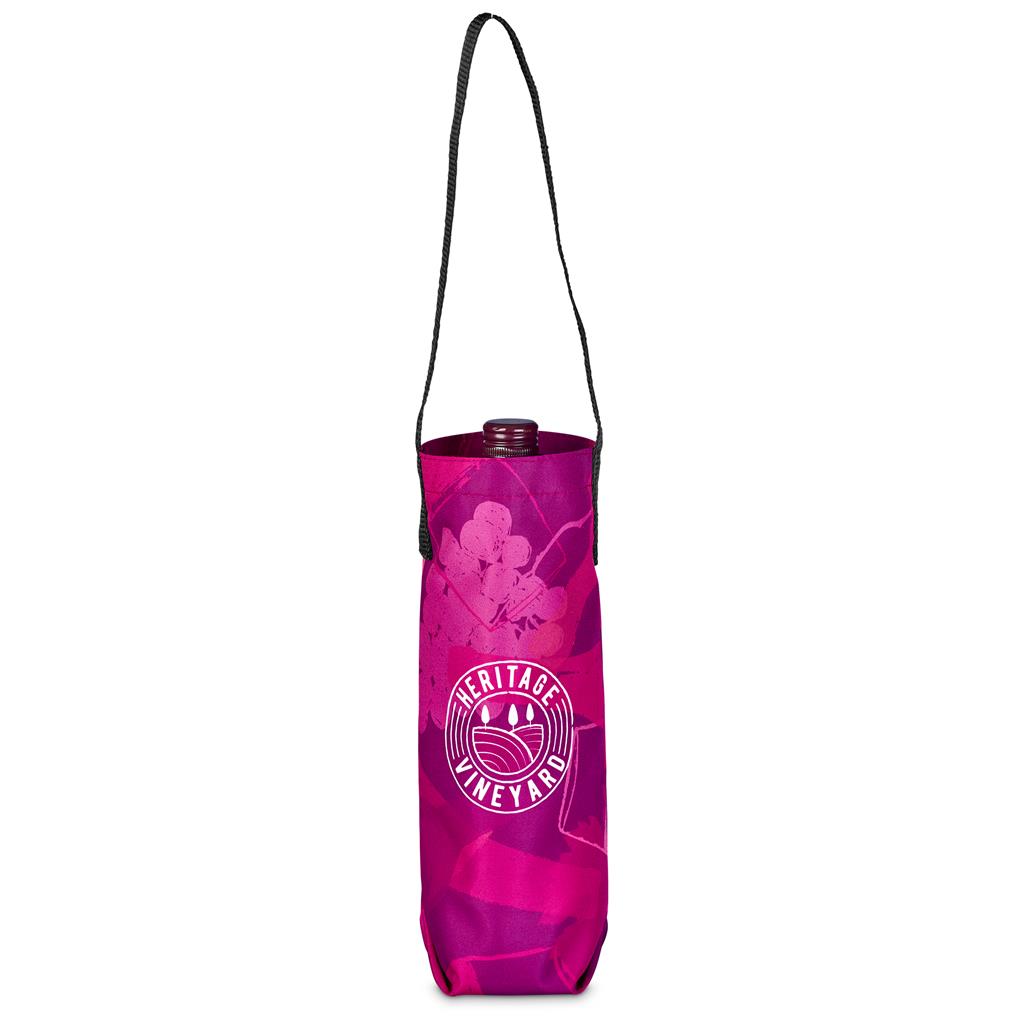 Pre-Production Sample Hoppla Cellaro Polyester Wine Bottle Gift Bag - Image 7