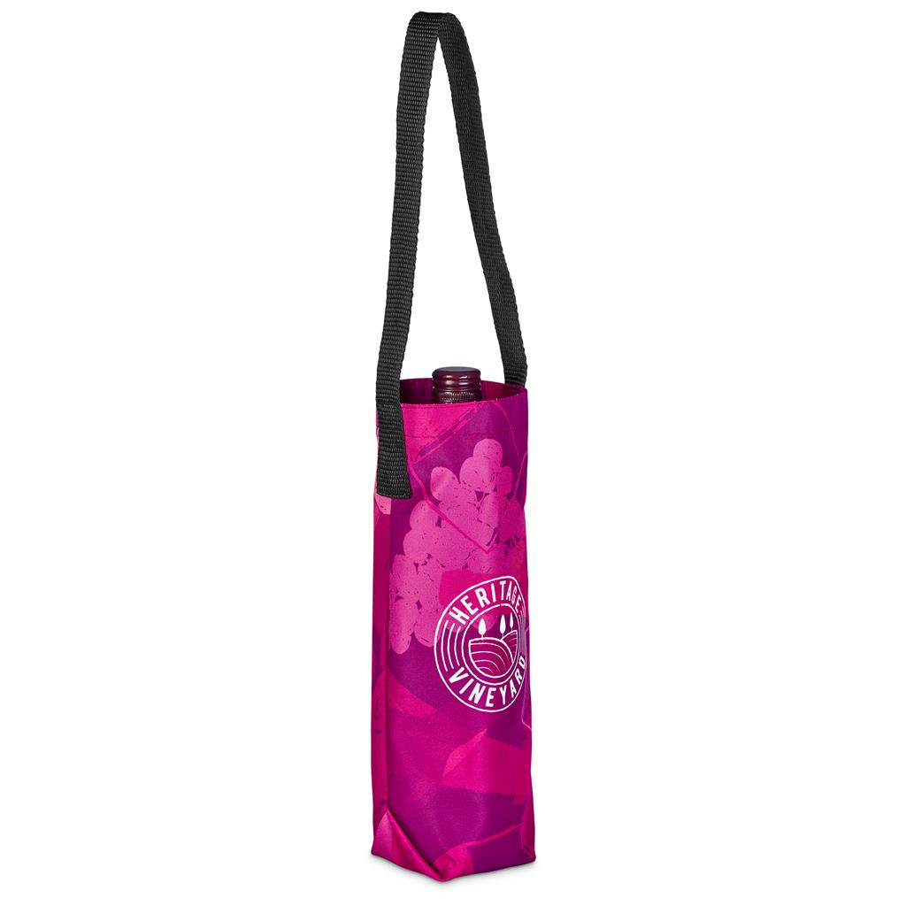 Pre-Production Sample Hoppla Cellaro Polyester Wine Bottle Gift Bag - Image 8