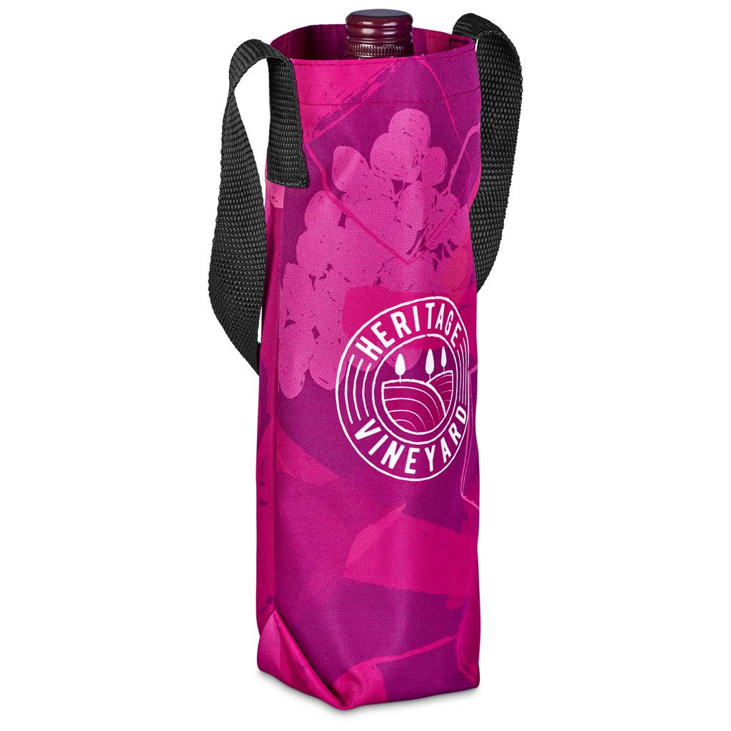Pre-Production Sample Hoppla Cellaro Polyester Wine Bottle Gift Bag - Image 9