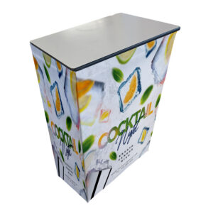 Pop Up Promotion Counter | Branded Fabric Display Counter With Bag