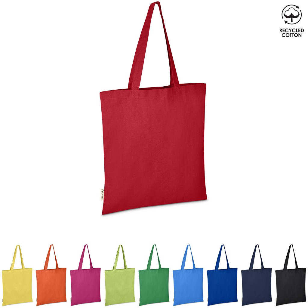 Okiyo Minho Recycled Coloured Cotton Shopper - Image 2