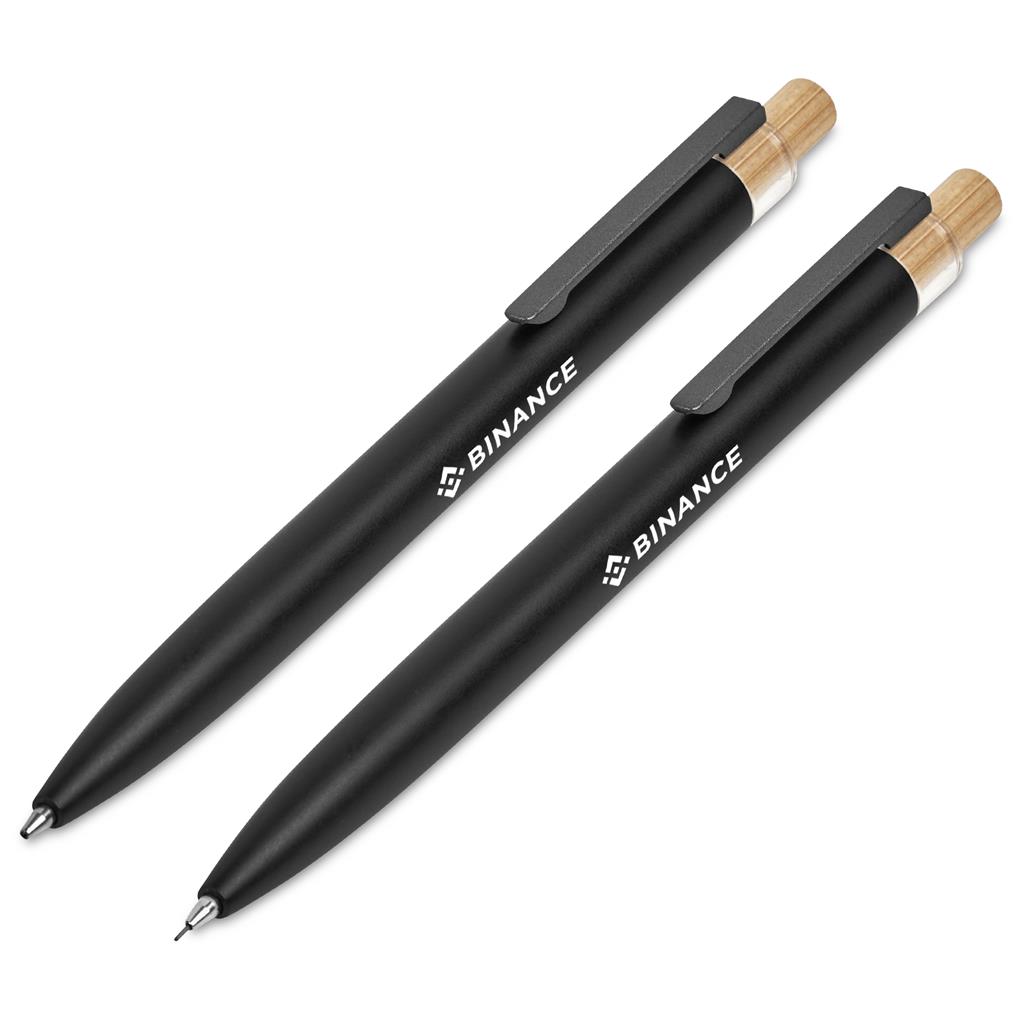 Okiyo Mimotu Ball Pen &Amp; Pencil Set - Black - Image 3