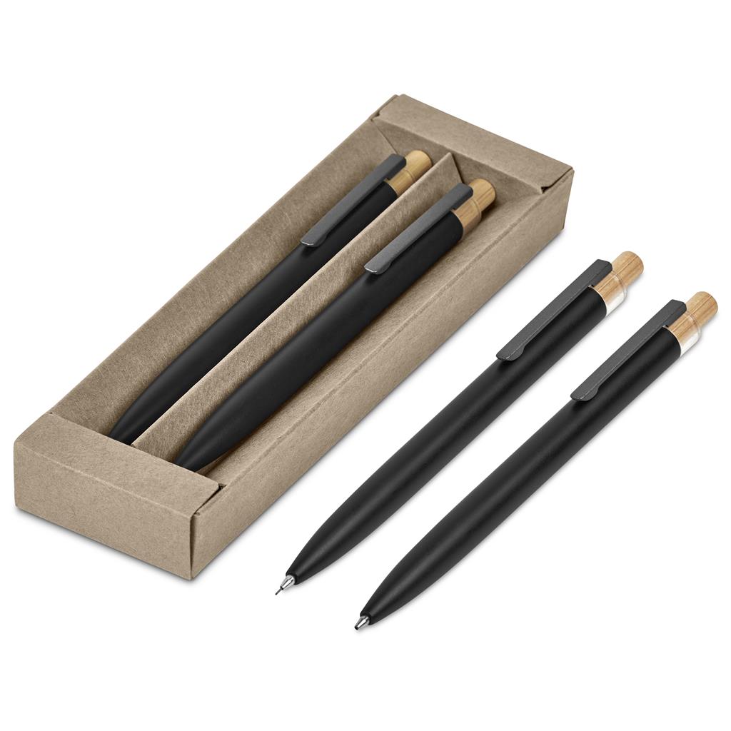 Okiyo Mimotu Ball Pen &Amp; Pencil Set - Black - Image 4